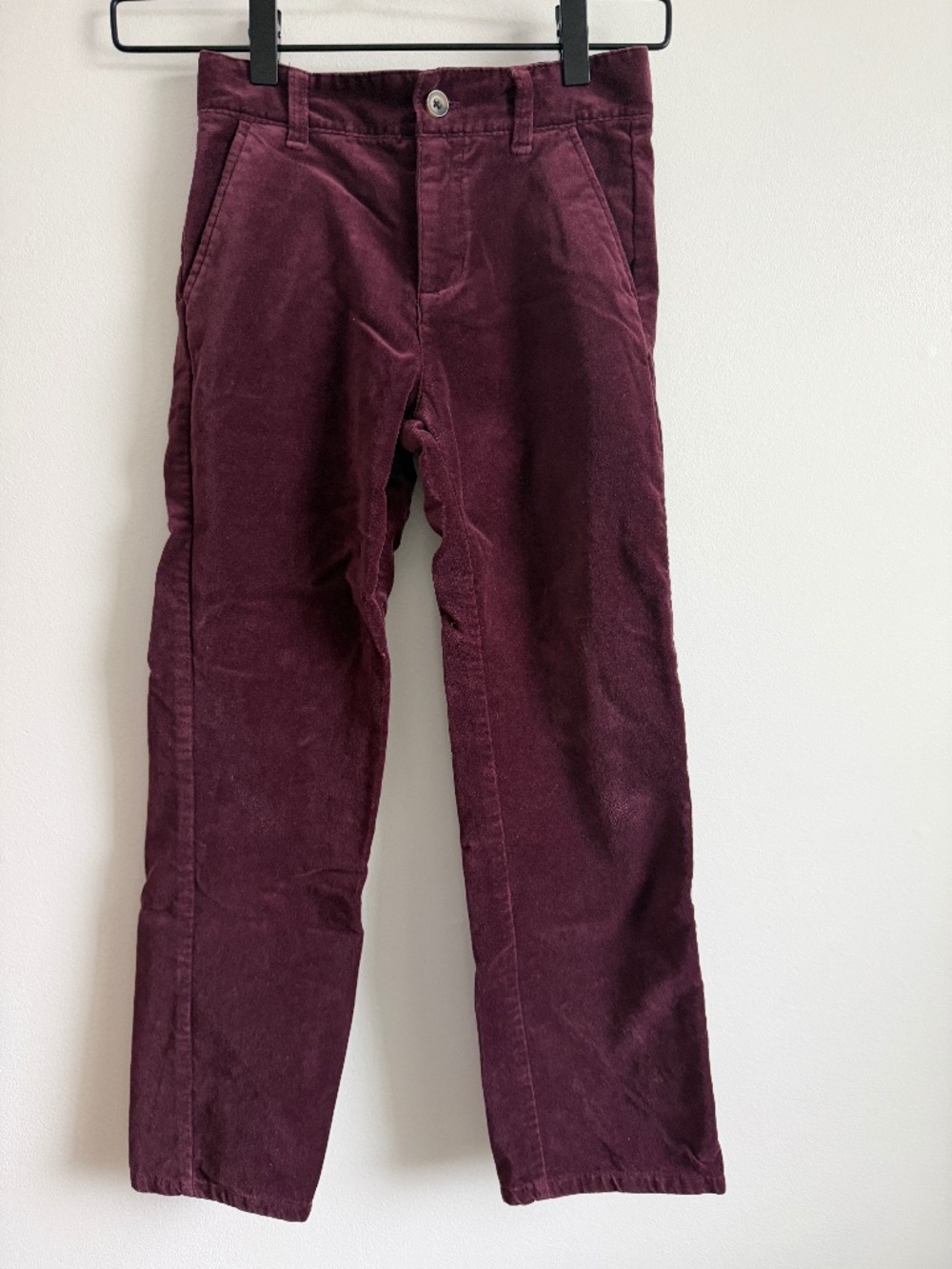 Janie and Jack | Velvet Burgundy Adjustable Waist Trousers